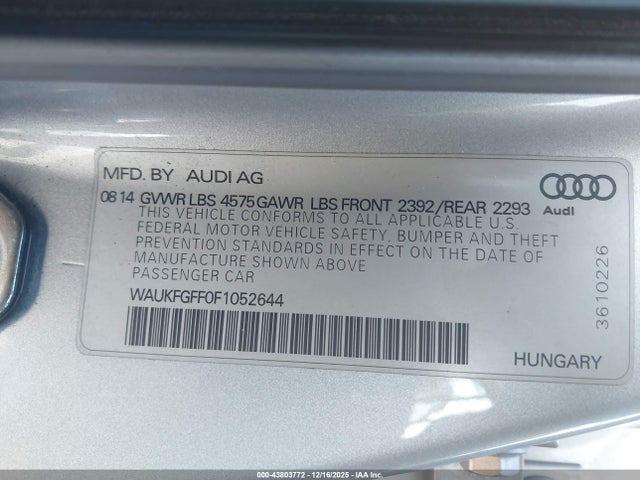 2015 AUDI A3 WAUKFGFF0F1052644 Photo 8