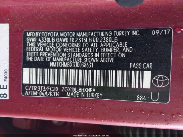 2018 TOYOTA C-HR NMTKHMBX3JR038631 Photo 8