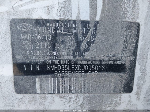 2013 HYUNDAI ELANTRA GT KMHD35LEXDU095013 Photo 8