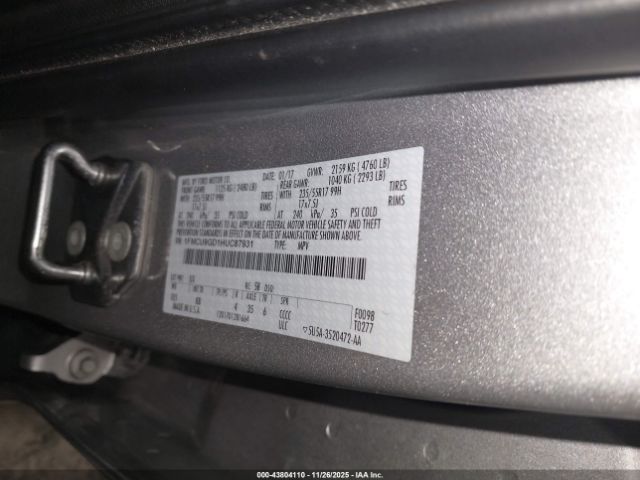 2017 FORD ESCAPE 1FMCU9GD1HUC87931 Photo 8