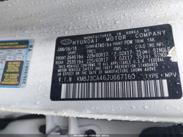 2018 HYUNDAI TUCSON KM8J3CA46JU667160 Photo 8