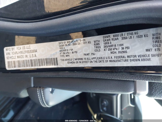 2024 JEEP GRAND CHEROKEE 1C4RJHBG3R8580694 Photo 8