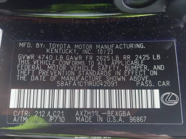 2024 LEXUS ES 300H 58AFA1C11RU042091 Photo 8