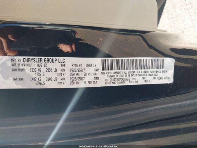 2013 CHRYSLER TOWN & COUNTRY 2C4RC1BG7DR559572 Photo 8