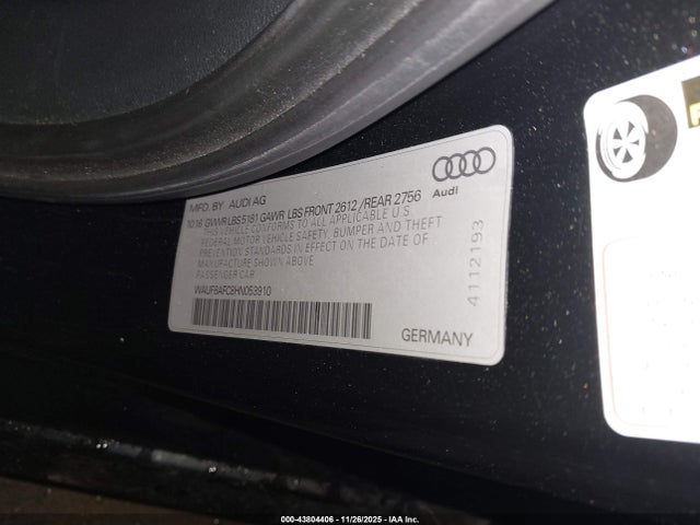 2017 AUDI A6 WAUF8AFC8HN053910 Photo 8