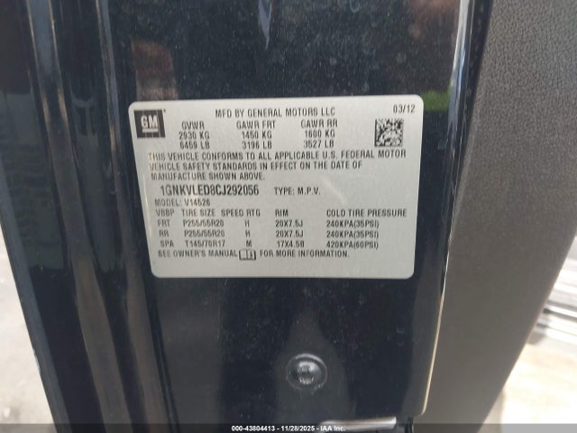 2012 CHEVROLET TRAVERSE 1GNKVLED8CJ292056 Photo 8