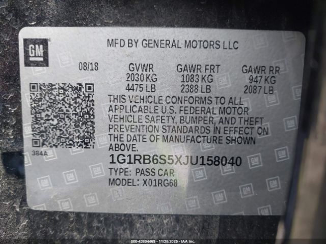 2018 CHEVROLET VOLT 1G1RB6S5XJU158040 Photo 8
