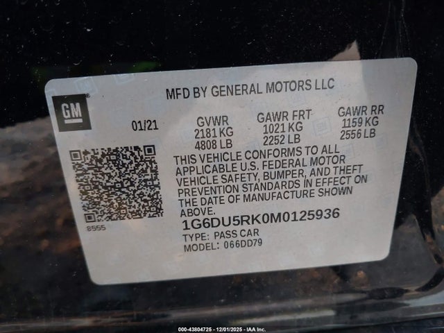 2021 CADILLAC CT5 1G6DU5RK0M0125936 Photo 8