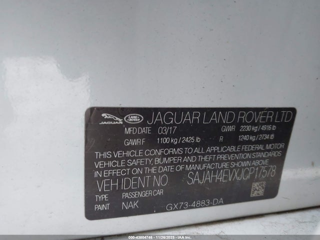 2018 JAGUAR XE SAJAH4EVXJCP17578 Photo 8