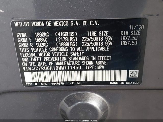 2021 HONDA HR-V 3CZRU6H10MM711450 Photo 8
