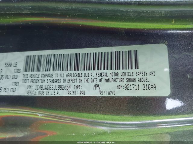 2018 JEEP WRANGLER JK UNLIMITED 1C4BJWDG3JL882054 Photo 8