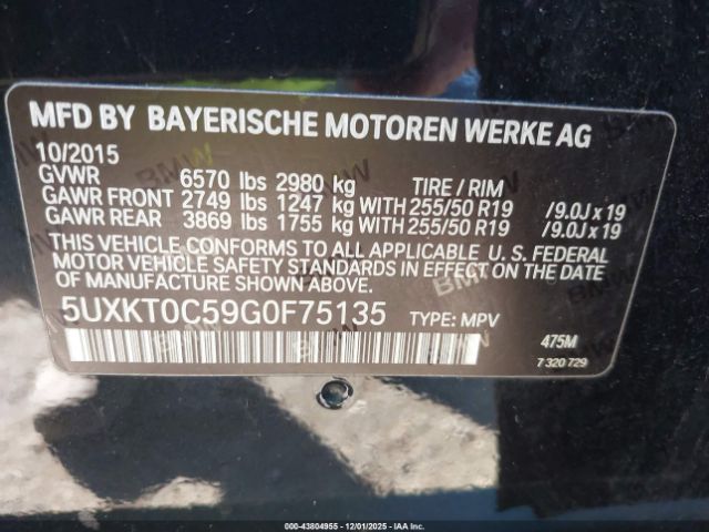 2016 BMW X5 EDRIVE 5UXKT0C59G0F75135 Photo 8