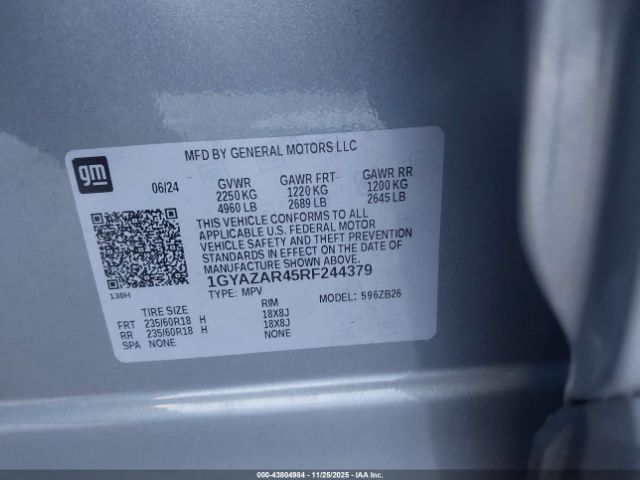 2024 CADILLAC XT4 1GYAZAR45RF244379 Photo 8