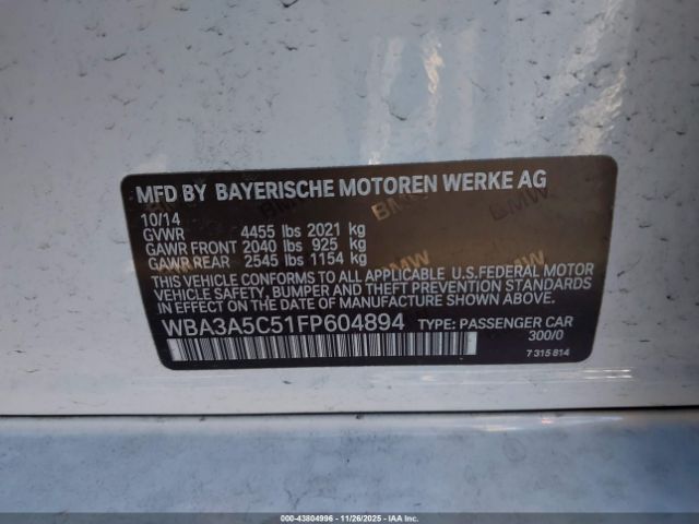 2015 BMW 328I WBA3A5C51FP604894 Photo 8