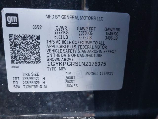 2022 CADILLAC XT6 1GYKPGRS1NZ176375 Photo 8