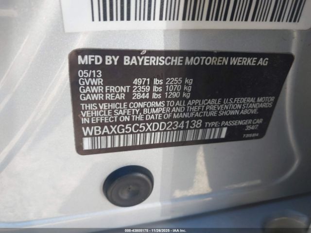 2013 BMW 528I WBAXG5C5XDD234138 Photo 8