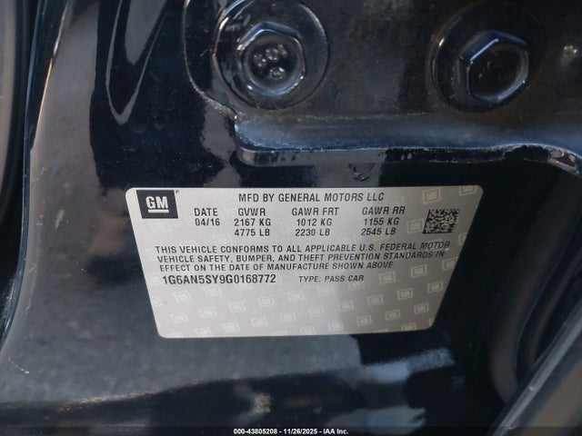 2016 CADILLAC ATS-V 1G6AN5SY9G0168772 Photo 8