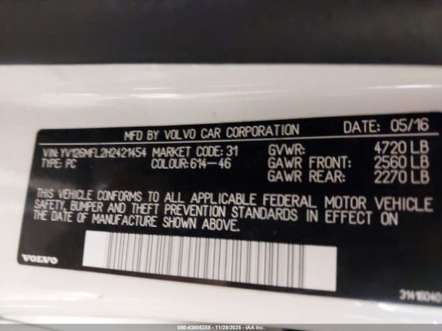 2017 VOLVO S60 YV126MFL2H2421454 Photo 8