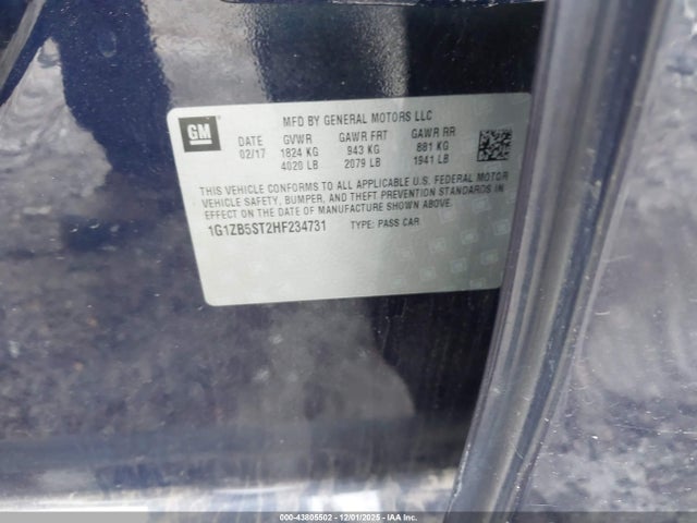 2017 CHEVROLET MALIBU 1G1ZB5ST2HF234731 Photo 8