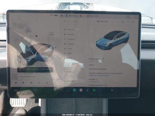 2025 TESLA MODEL 3 5YJ3E1EA1SF012250 Photo 6