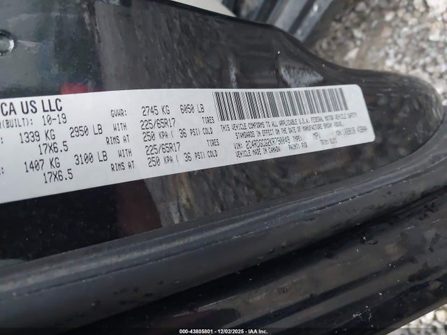 2019 Dodge Grand Caravan Sxt მანქანა იყიდება აუქციონზე, vin: 2C4RDGCG2KR790049, აუქციონის ნომერი: 43805801