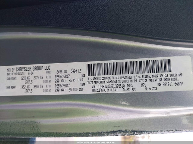 2014 JEEP WRANGLER UNLIMITED 1C4BJWDG2EL309510 Photo 8