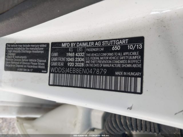 2014 MERCEDES-BENZ CLA 250 WDDSJ4EB8EN047879 Photo 8