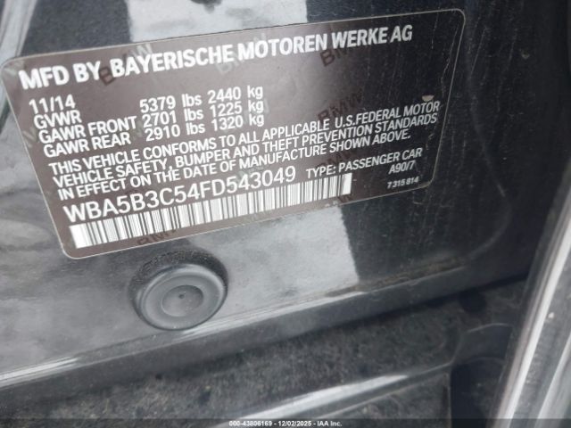 2015 BMW 535I WBA5B3C54FD543049 Photo 8