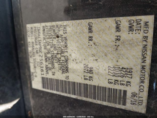 2016 NISSAN ALTIMA 1N4AL3AP9GC256161 Photo 8