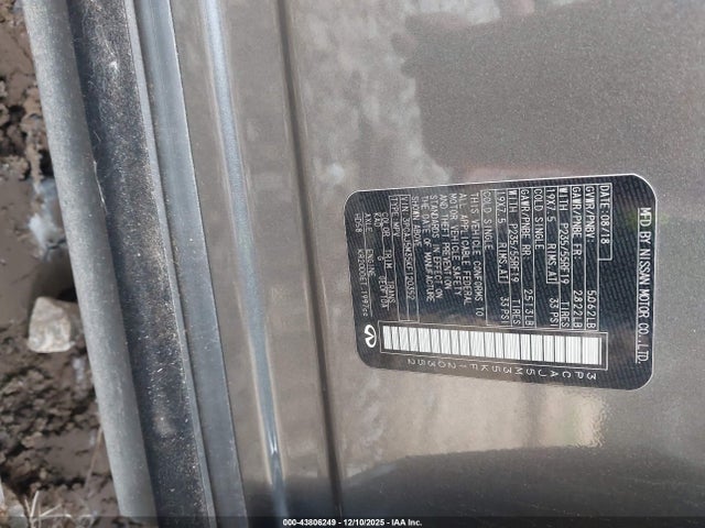 43806249 :رقم المزاد ، 3PCAJ5M35KF120352 vin ، 2019 Infiniti Qx50 Essential مزاد بيع