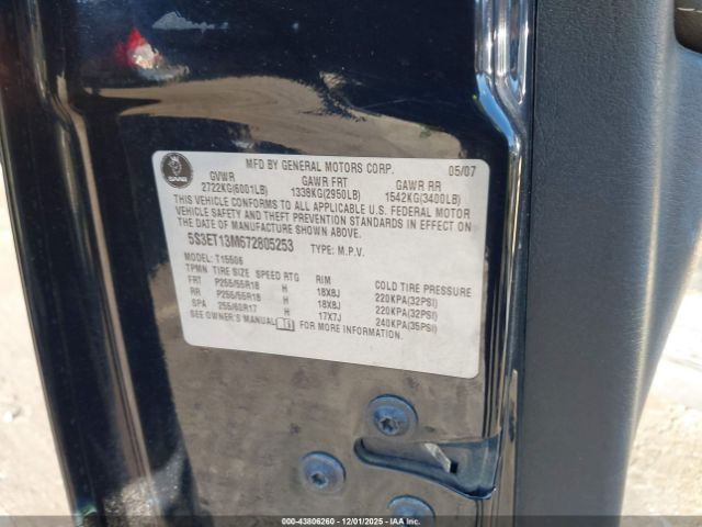 2007 SAAB 9-7X 5S3ET13M672805253 Photo 8