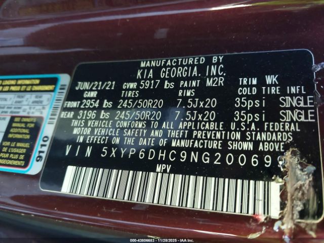 2022 KIA TELLURIDE 5XYP6DHC9NG200699 Photo 8