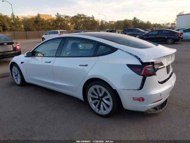 2022 TESLA MODEL 3 5YJ3E1EAXNF256970 Photo 2