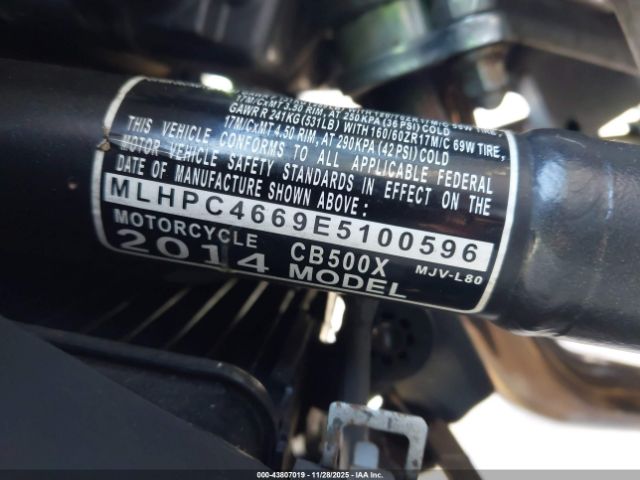 2014 HONDA CB500 MLHPC4669E5100596 Photo 9