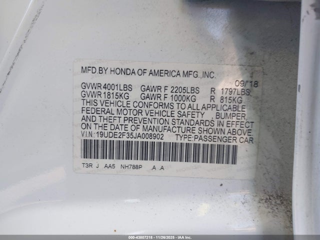 2018 ACURA ILX 19UDE2F35JA008902 Photo 8