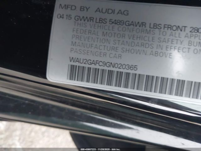 2016 AUDI A7 WAU2GAFC9GN020365 Photo 8