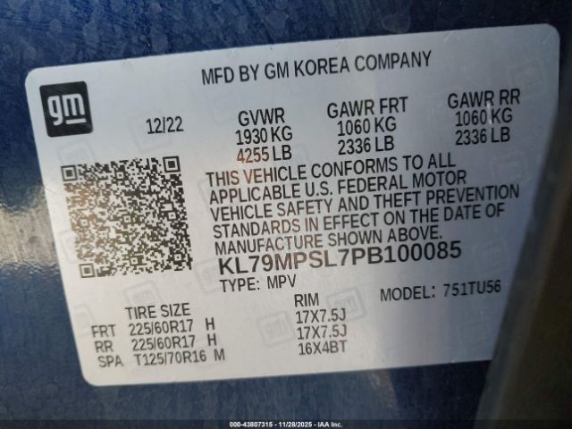 2023 CHEVROLET TRAILBLAZER KL79MPSL7PB100085 Photo 8