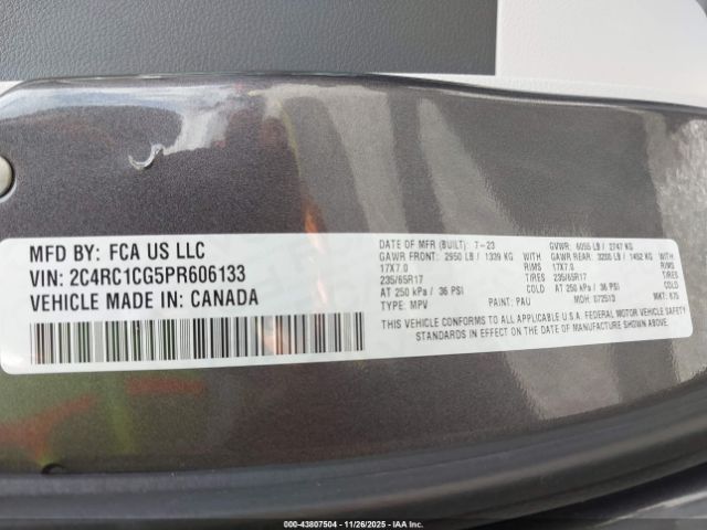 2023 CHRYSLER VOYAGER 2C4RC1CG5PR606133 Photo 8