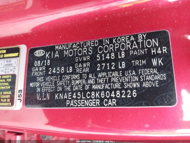 2019 KIA STINGER KNAE45LC8K6048226 Photo 8