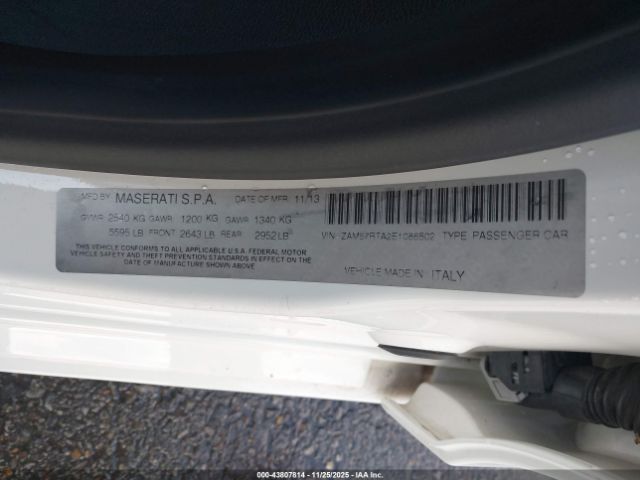 2014 MASERATI GHIBLI ZAM57RTA2E1086502 Photo 8