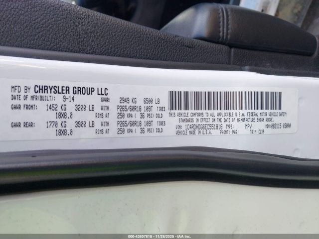 2014 DODGE DURANGO 1C4RDHDG6EC551816 Photo 8