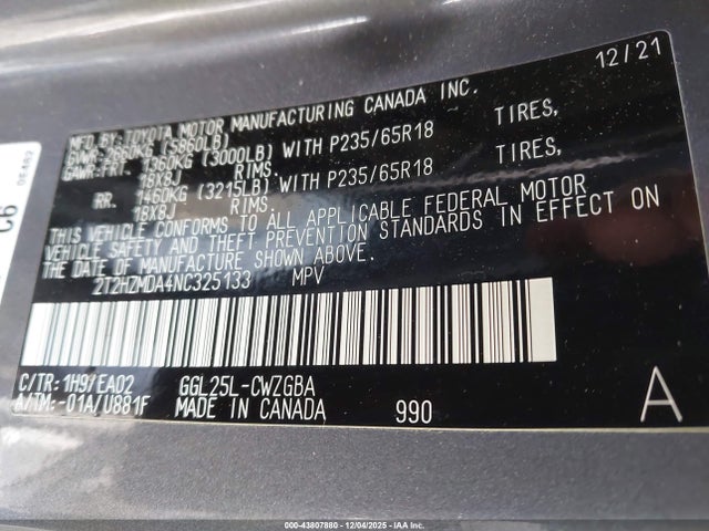 2022 LEXUS RX 350 2T2HZMDA4NC325133 Photo 8