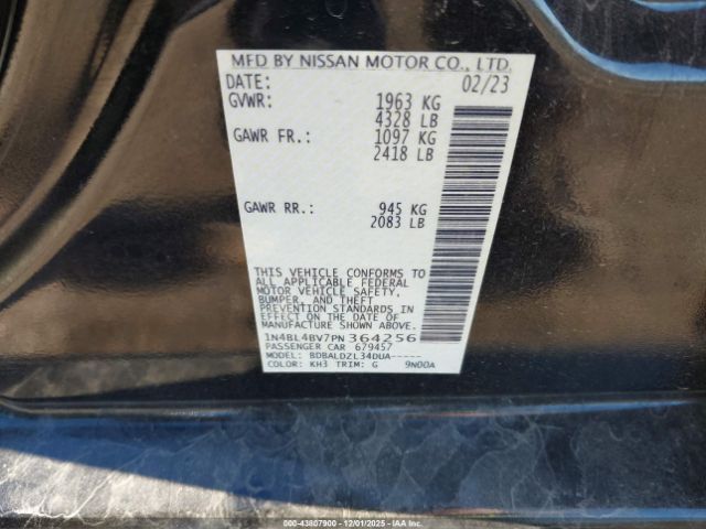 2023 NISSAN ALTIMA 1N4BL4BV7PN364256 Photo 8