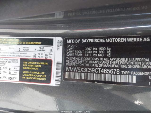 2012 MINI COOPER S WMWSX3C59CT465678 Photo 8