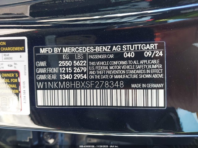 2025 MERCEDES-BENZ AMG GLC 43 W1NKM8HBXSF278348 Photo 8