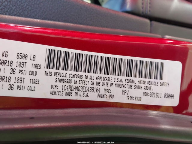 2014 DODGE DURANGO 1C4RDHAG3EC438104 Photo 8