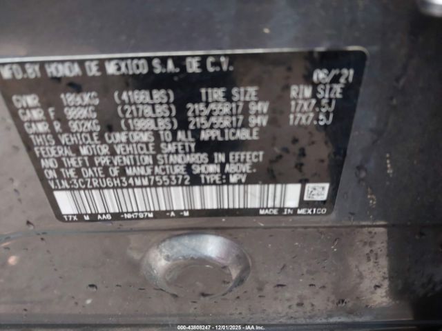 2021 HONDA HR-V 3CZRU6H34MM755372 Photo 8