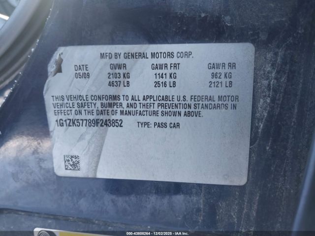 2009 CHEVROLET MALIBU 1G1ZK57789F243852 Photo 8