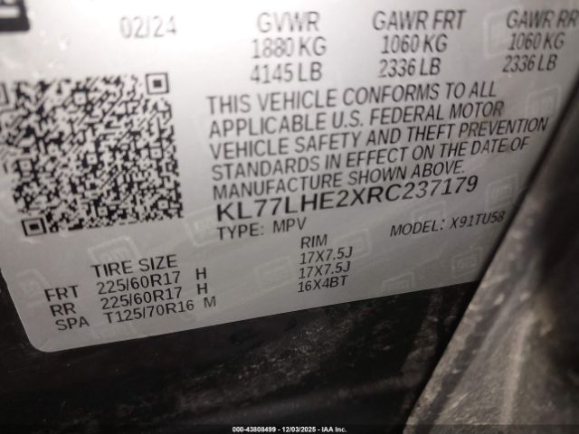 2024 CHEVROLET TRAX KL77LHE2XRC237179 Photo 8