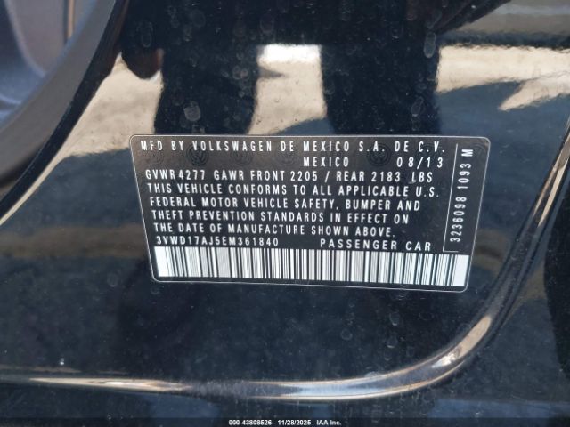 2014 VOLKSWAGEN JETTA 3VWD17AJ5EM361840 Photo 8